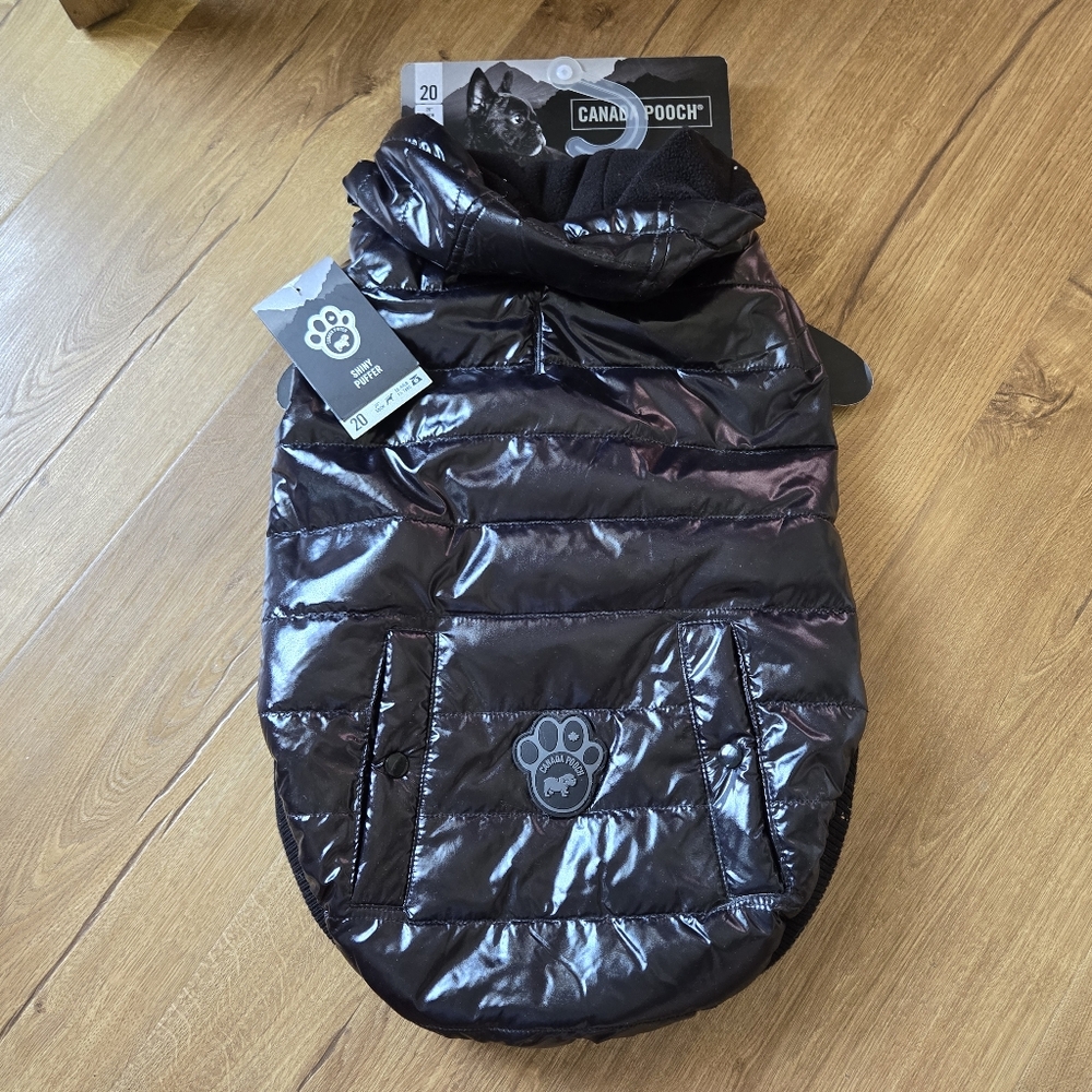 Canada Pooch Black Puffer Dog Jacket